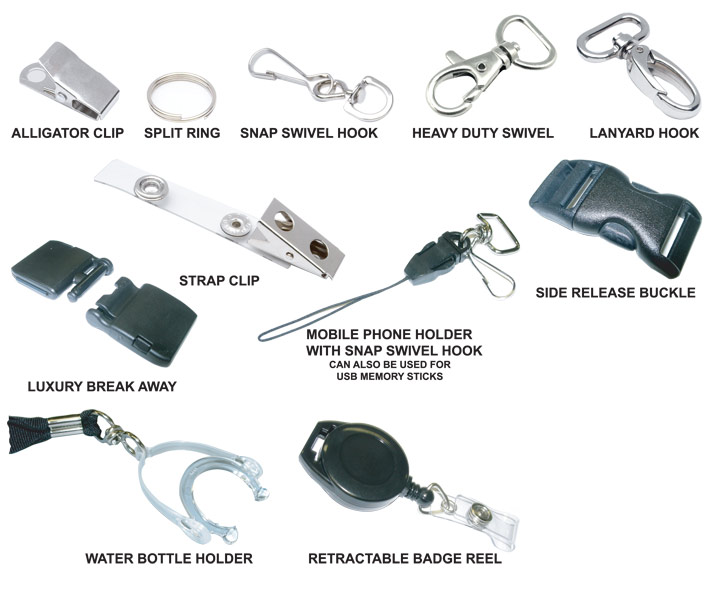 Lanyard Attachments for Bamboo Lanyards