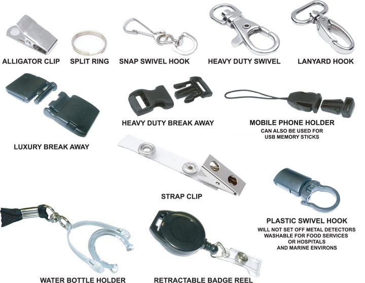 Lanyard Attachments for 12mm Custom Lanyards