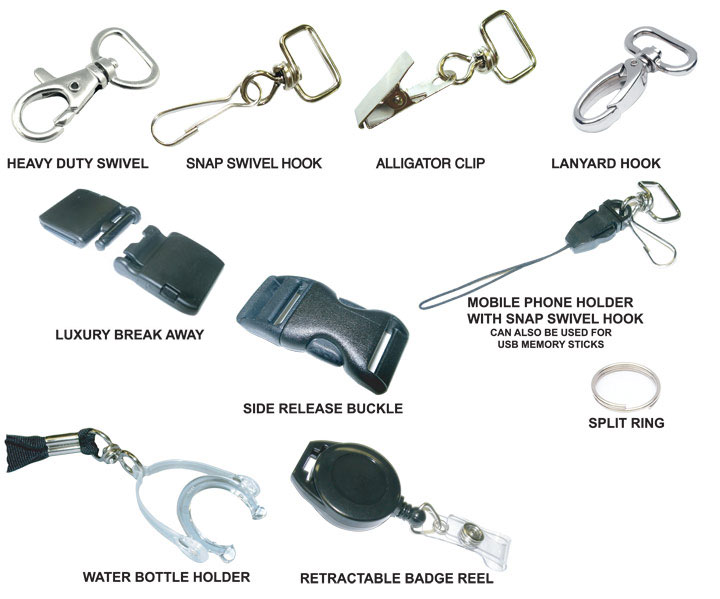 Lanyard Attachments for 20mm Custom Lanyards