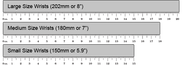 Message Wristband Sizes