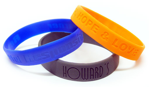 Debossed Silicone Wristbands