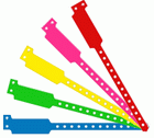 Plastic Ideal Band Wide Plain Wristbands