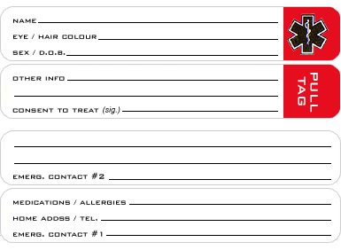 Helmet ID Inserts