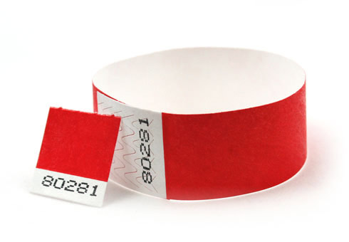 Tyvek Wristbands - 25mm Voucher Band